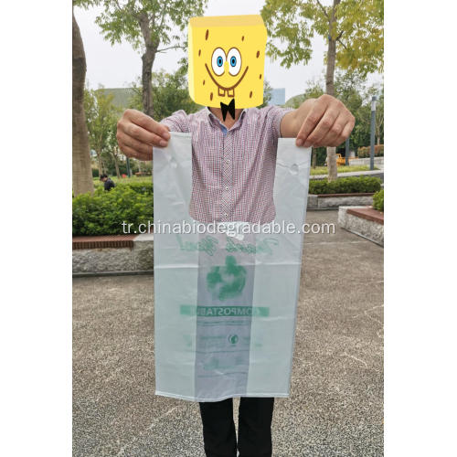 Kompostlanabilir PLA Logo Baskılı Promosyon Plastik Torbalar